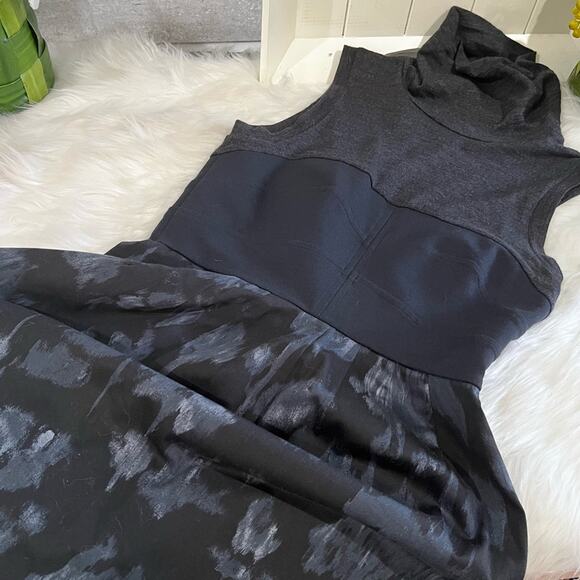 NEW Theory Wool Cotton Classic Tailored Structured Fit Flare Sleeveless Dress 0 - Picture 12 of 16